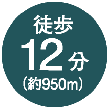 車で12分