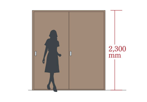 2,300mmの建具高image