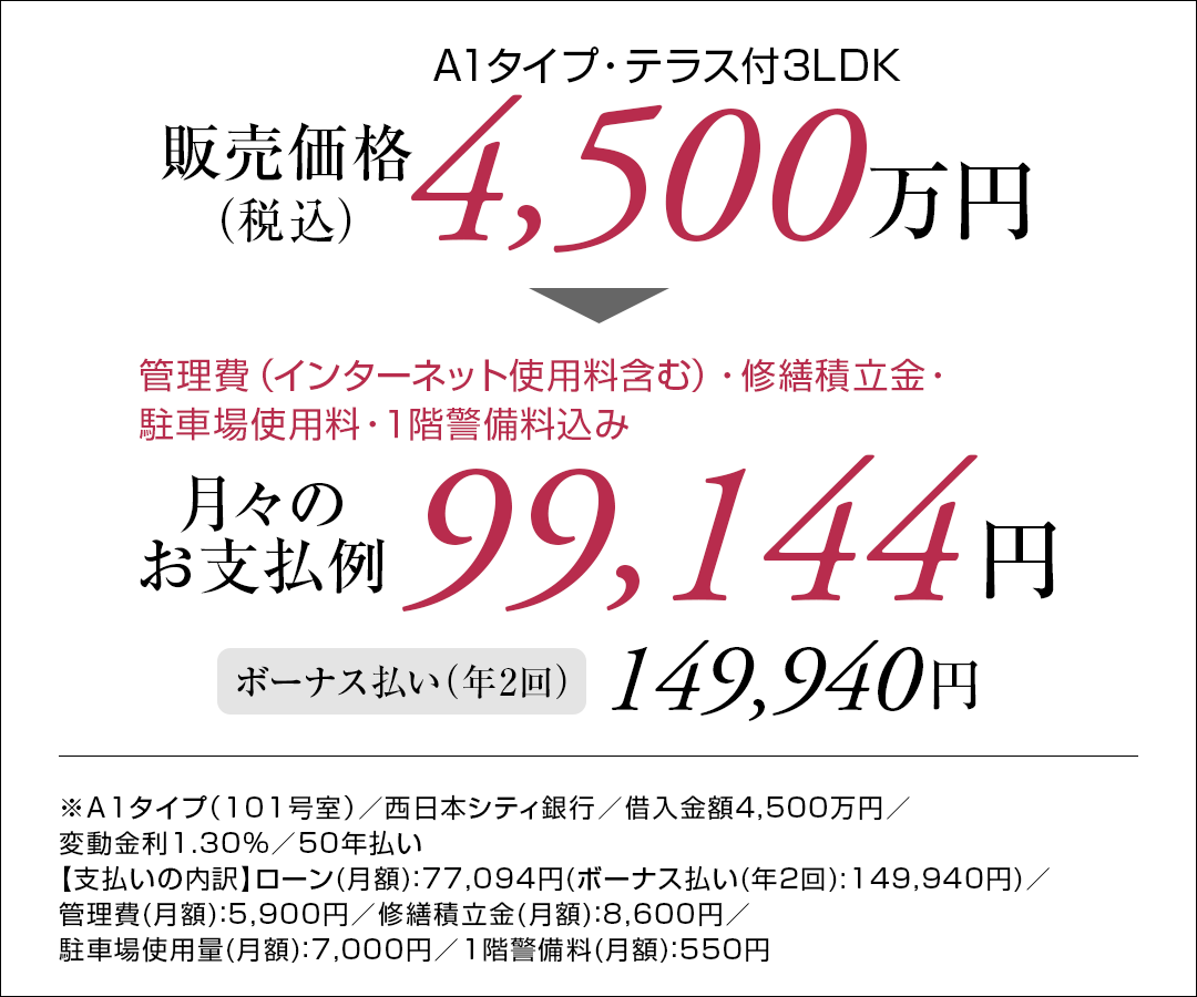 A1タイプ支払い例