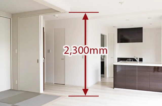 2,300mmの建具高image