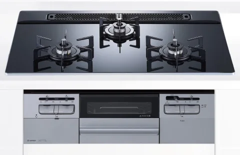 無水両面焼グリル付きビルトインガスコンロimage