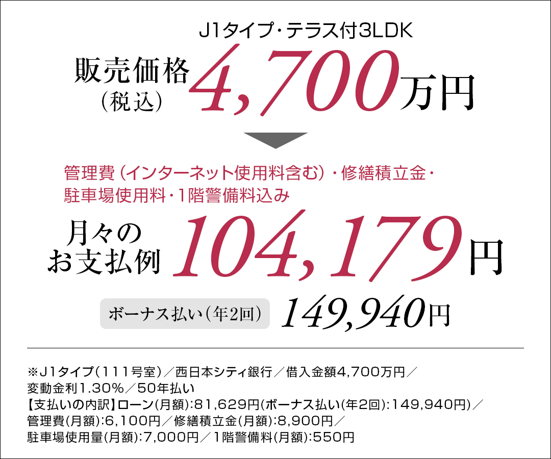 J1タイプ支払い例