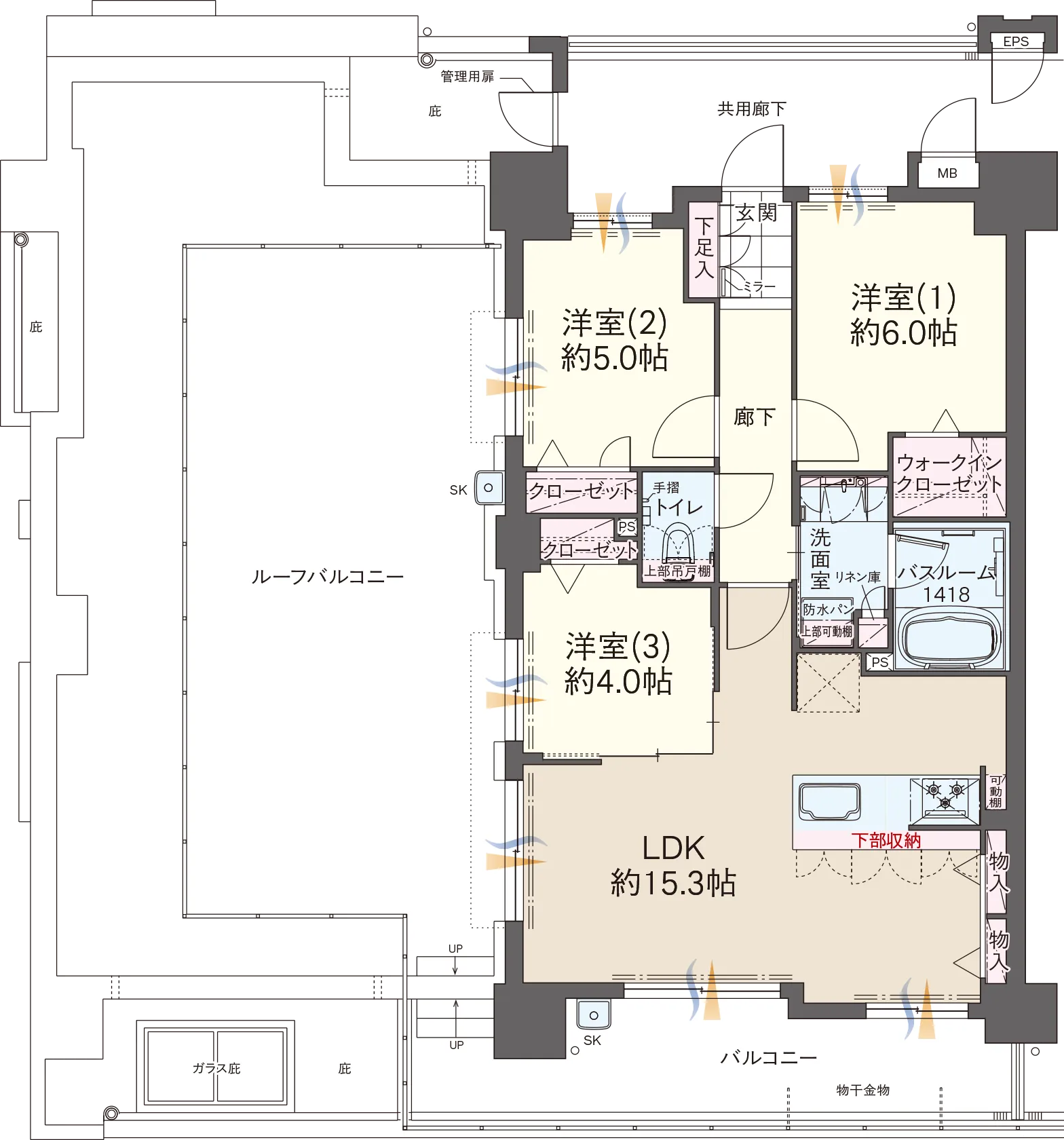 ファーネスト井尻ルシエ EAST 間取り Image