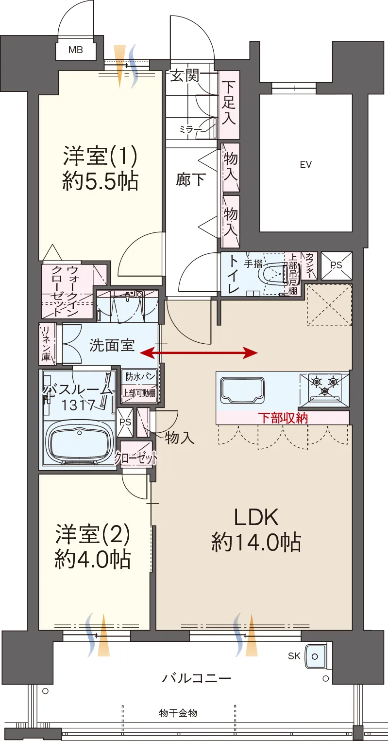 ファーネスト井尻ルシエ EAST 間取り Image