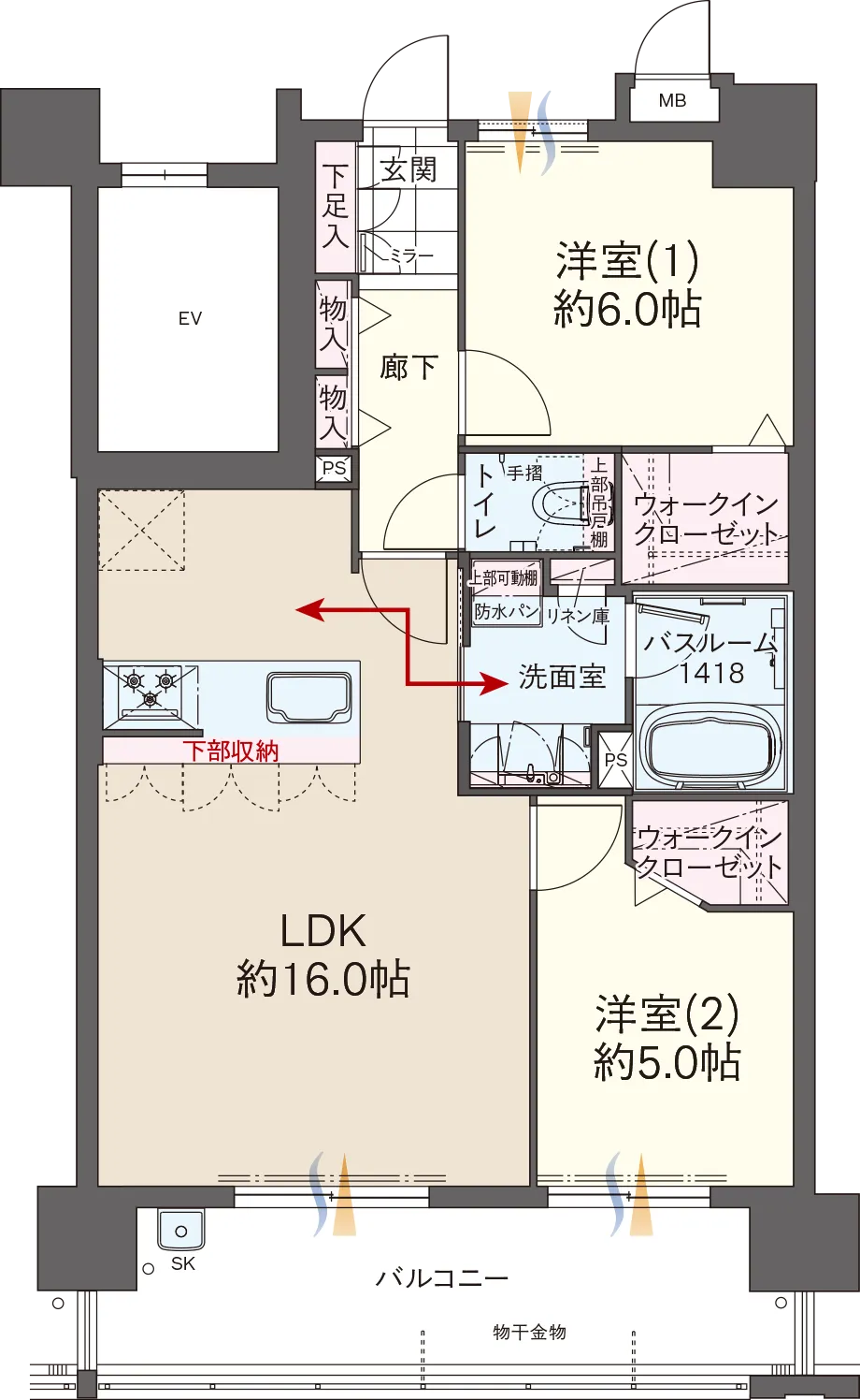 ファーネスト井尻ルシエ EAST 間取り Image