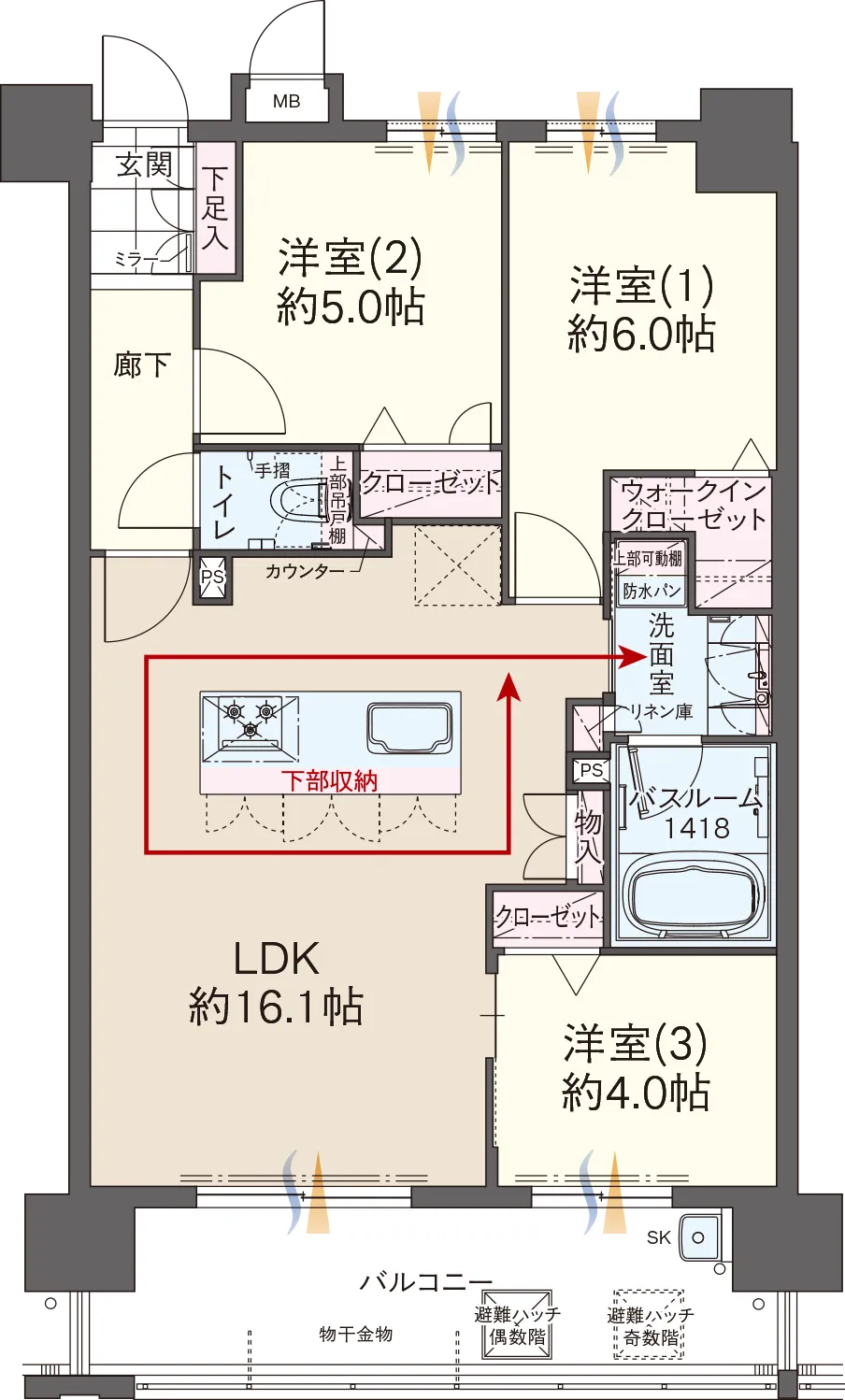 ファーネスト井尻ルシエ EAST 間取り Image