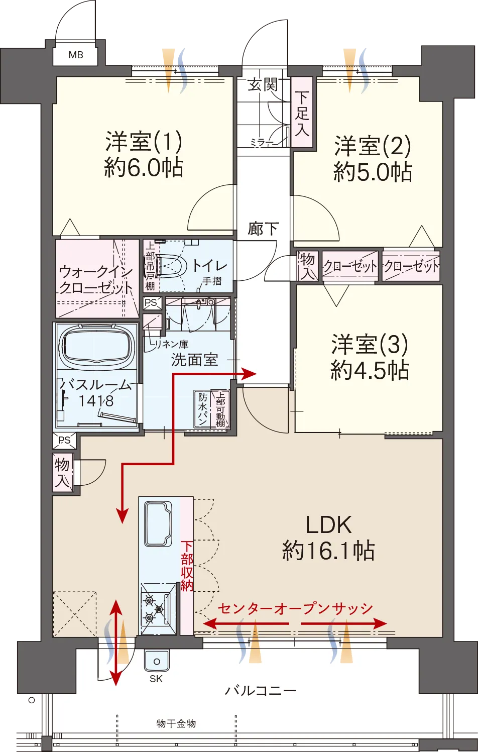 ファーネスト井尻ルシエ EAST 間取り Image
