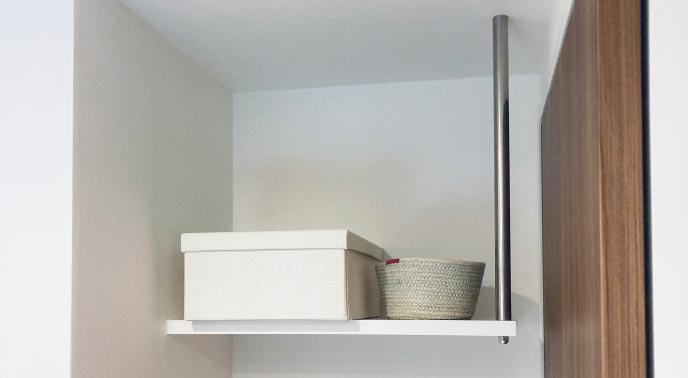 洗濯機パン上部棚