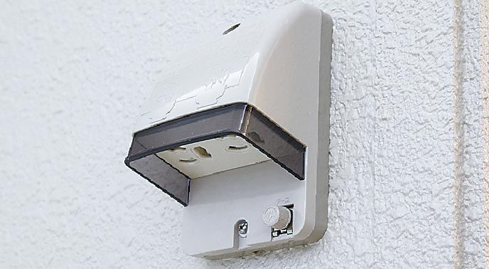 防水コンセント