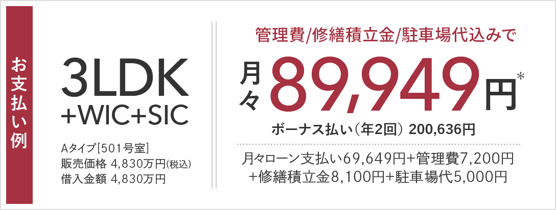 Aタイプ支払い例