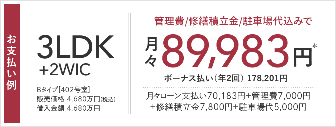 Bタイプ支払い例