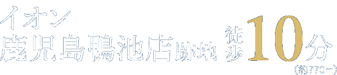 イオン鹿児島鴨池店跡地 徒歩10分