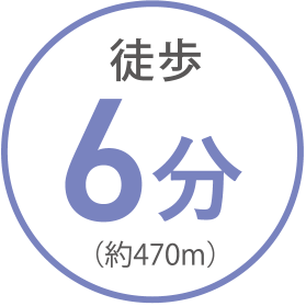 徒歩 6分