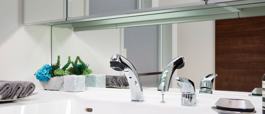 三面鏡下部ミラー貼り