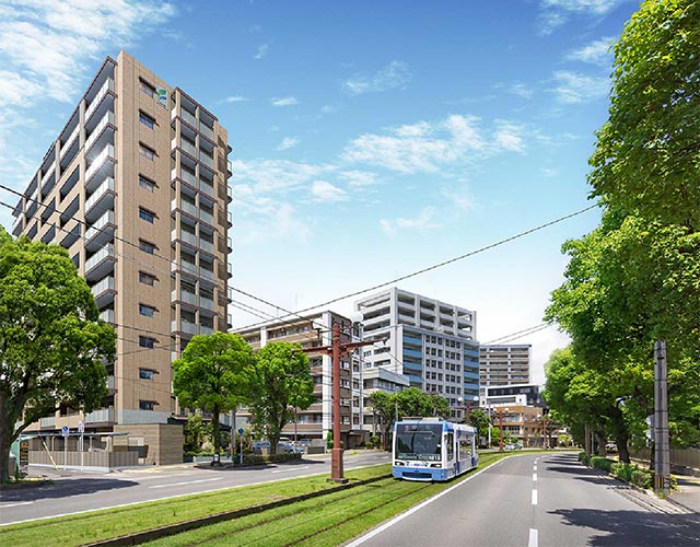 大通り接道×平置き駐車場