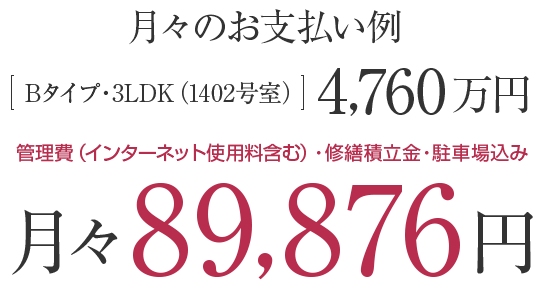月々のお支払い例