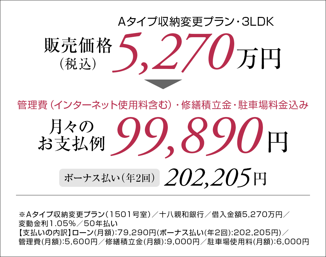 Aタイプ支払い例