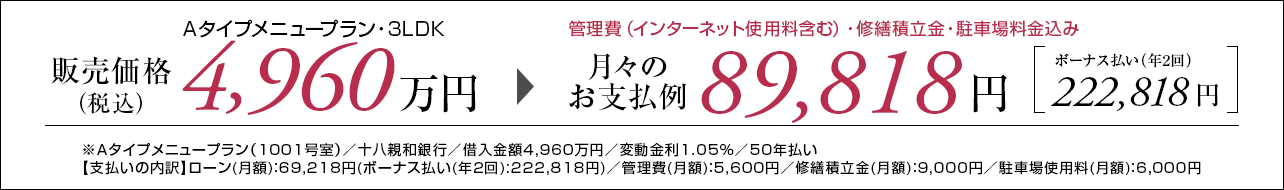 Aタイプ支払い例