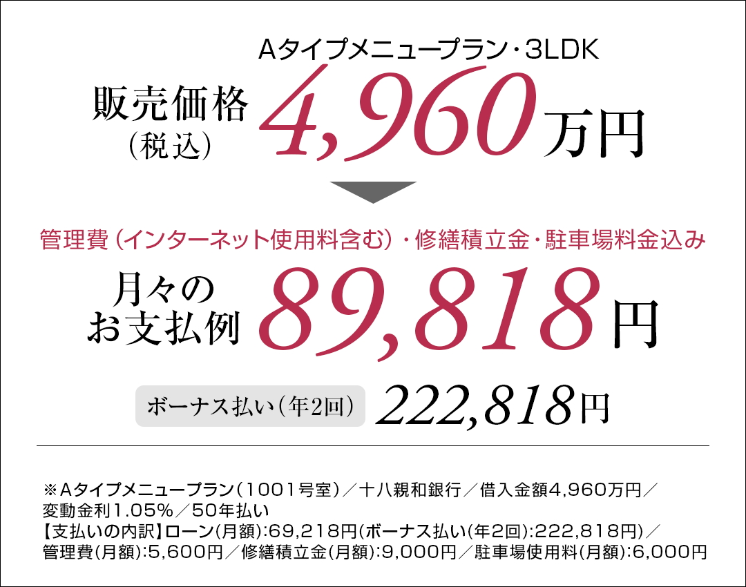 Aタイプ支払い例