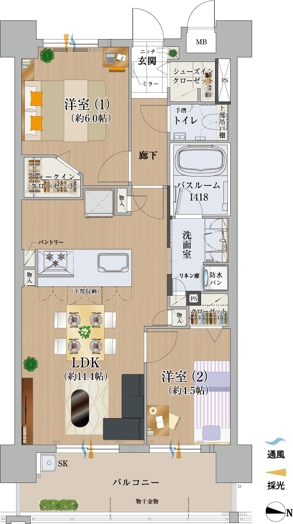 Cタイプ間取り図