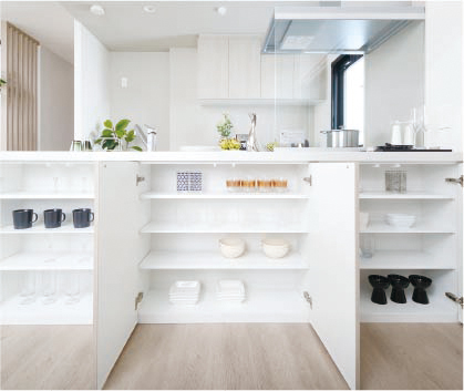 カウンター下部収納