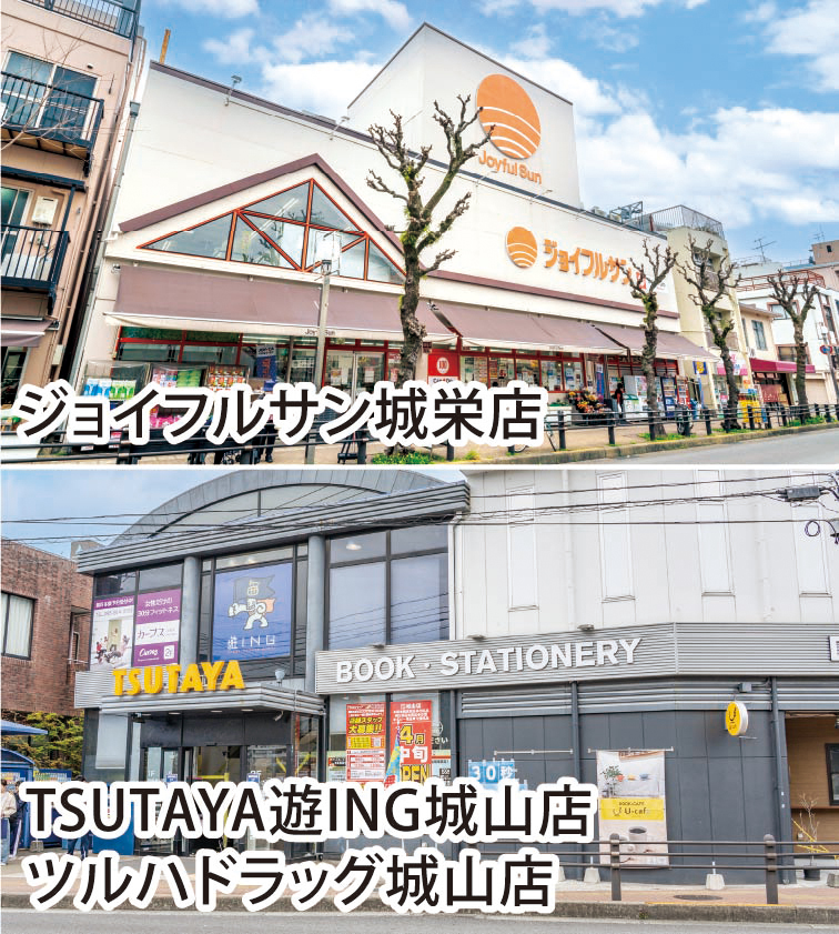 医療機関や各種ショッピング施設も