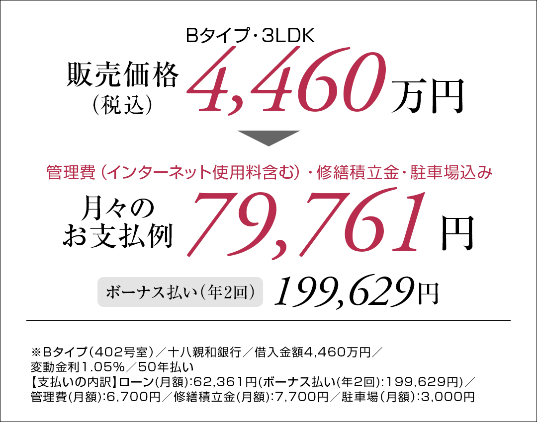 Bタイプ支払い例