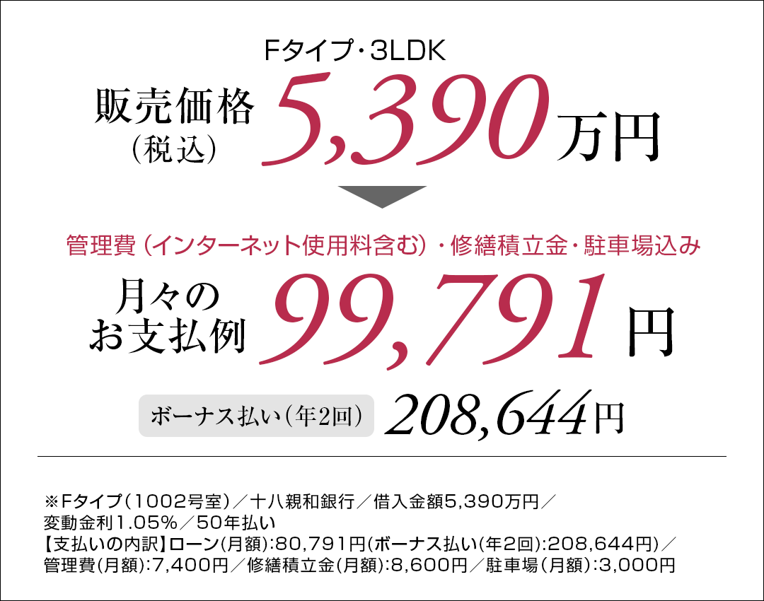 Fタイプ支払い例